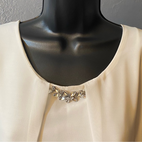 NY Collection sleeveless chiffon blouse - Picture 6 of 14